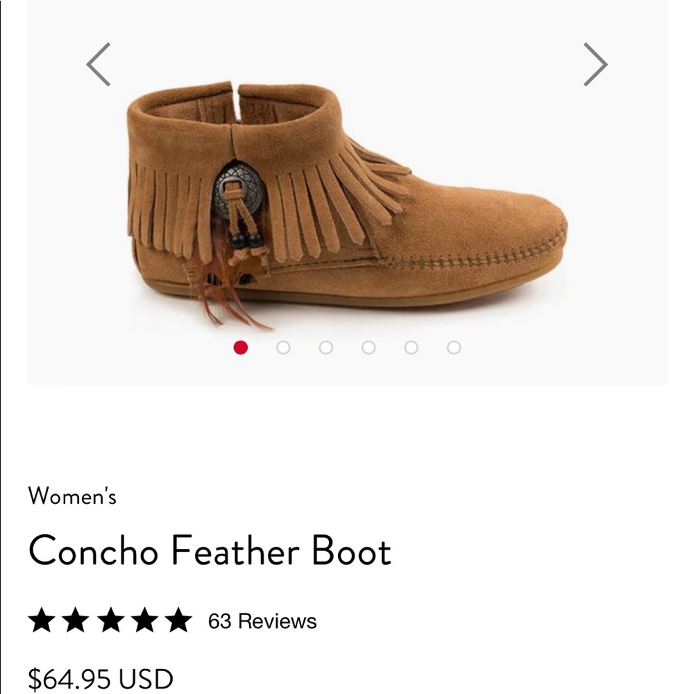 Minnetonka Concho Feather Boot